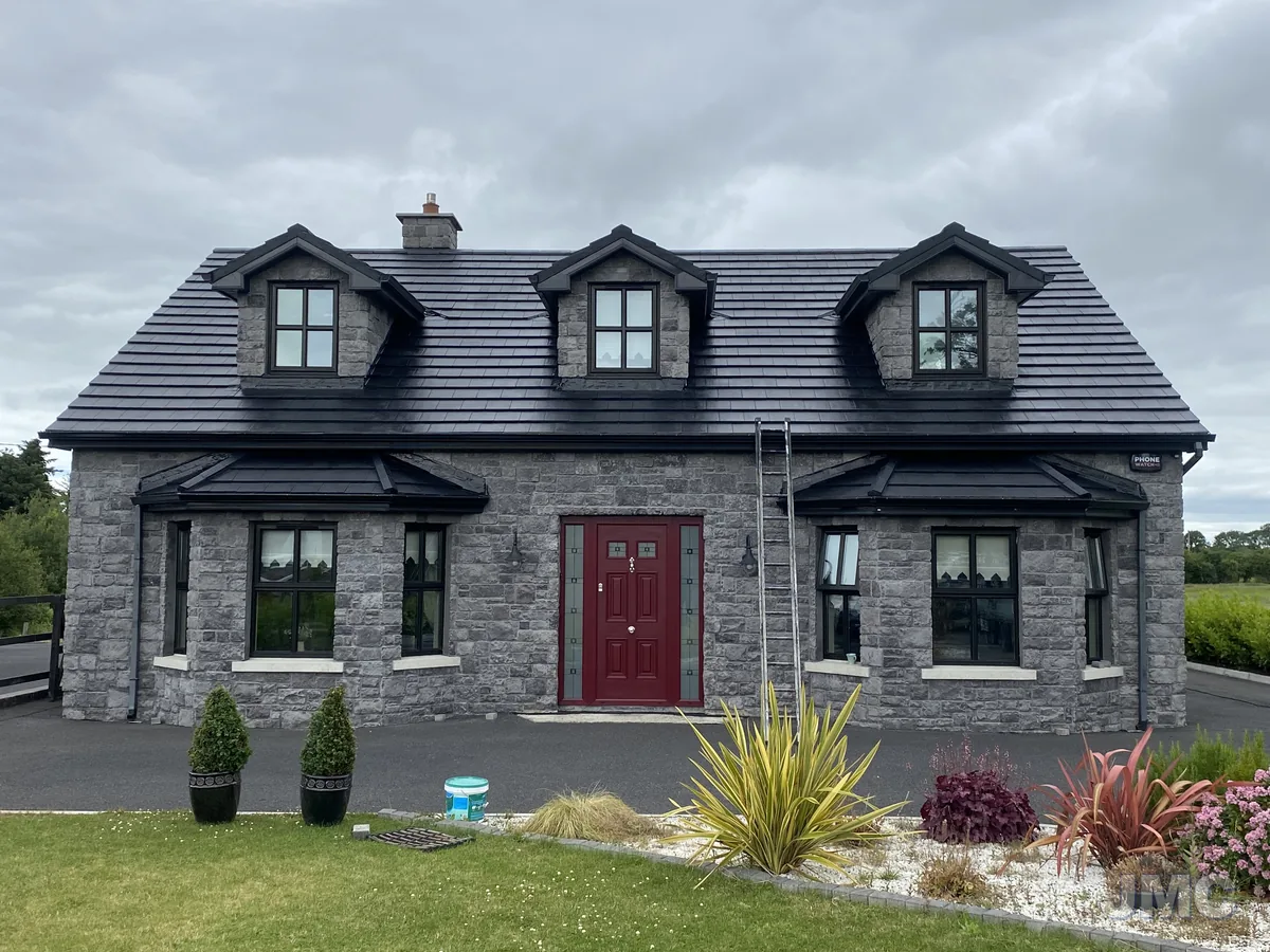 After: Stone house, roof sealed